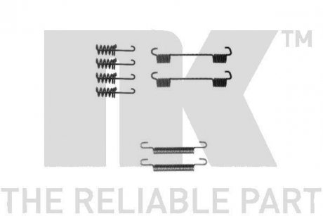 Монтажный к-т колодок ручника NK 7933775