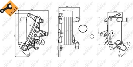 Радіатор масляний NRF 31357