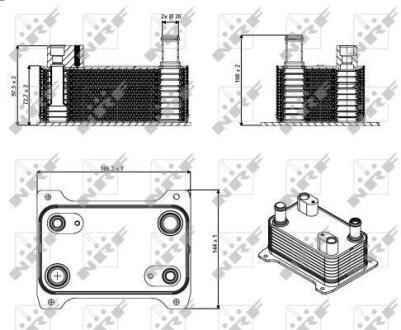 Радіатор масляний NRF 31362