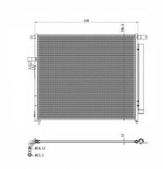 Конденсер кондиціонера NRF 350425