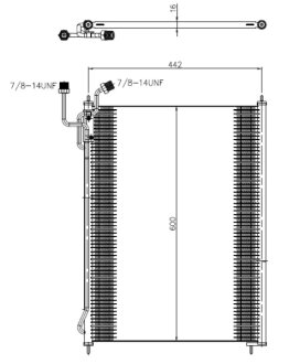 Радіатор кондиціонера NRF 350503