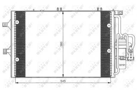 Конденсер кондиционера NRF 35529