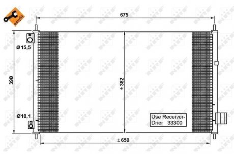 Радиатор кондиционера NRF 35780