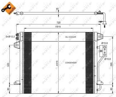 Конденсер кондиціонера NRF 35928
