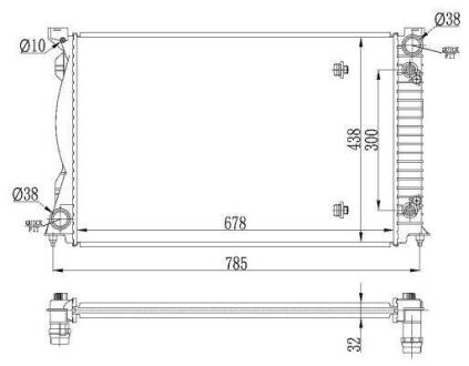 Радіатор охолодження NRF 53023