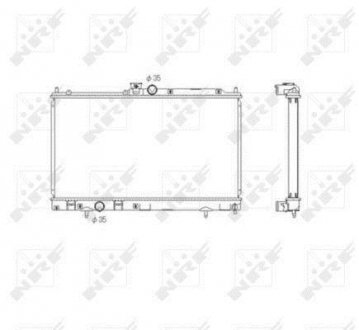 Радіатор охолодження двигуна NRF 53591 (фото 1)