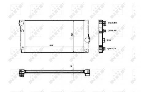 Радіатор охолоджування NRF 53817