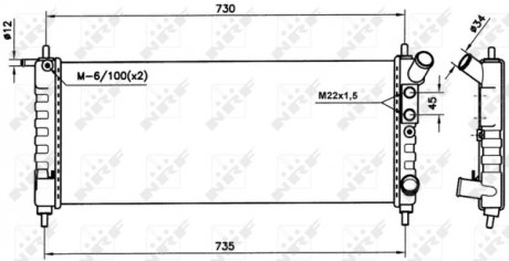 Радиатор NRF 58154