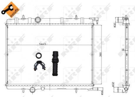 Радіатор NRF 58304