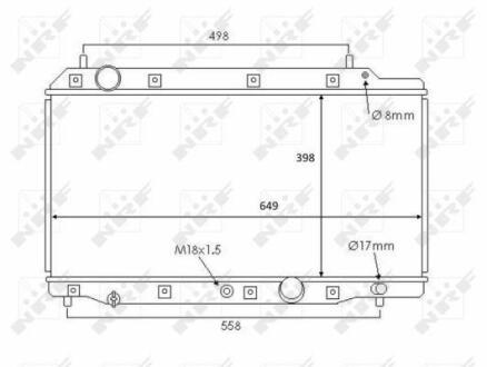Радіатор охолодження NRF 58383