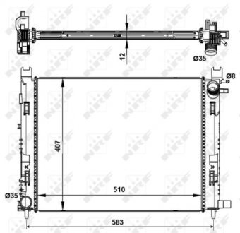 Радиатор NRF 58444