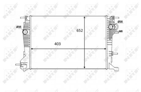 Радіатор охолоджування NRF 58488 (фото 1)