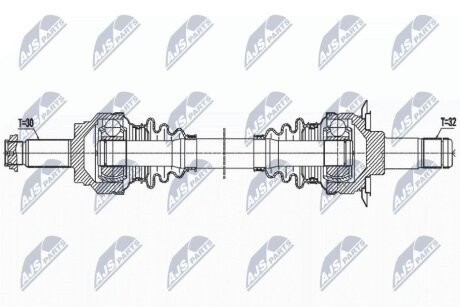 Піввісь (задня) BMW X5 (E70) 09-13 (32x30x809) Nty NPW-BM-162 (фото 1)