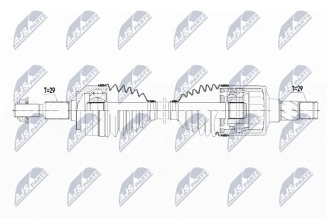 Піввісь передня ліва Nty NPW-CH-068