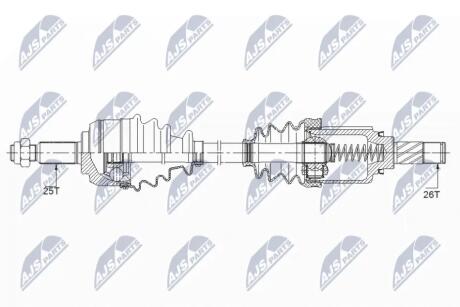 ВСЕ ЛЕВА 684mm Renault Fluence, Grand Scenic III, Megane CC, Megane III, Scenic III 1.5D-1.6Lpg 11.08- Nty NPW-RE-148