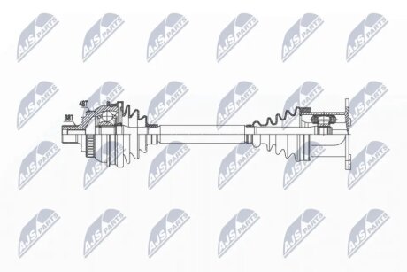 Піввісь Nty NPWVW036