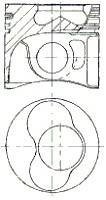 Поршень двигуна NURAL 87-114907-66