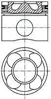 Поршень NURAL 8743570600 (фото 1)