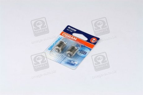 Лампа допоміжн. освітлення R10W 12V 10W ВА15s (2 шт) blister OSRAM 5008-02B (фото 1)