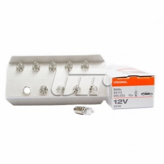 Лампа 12V H10W 10W BA9s OSRAM 64113