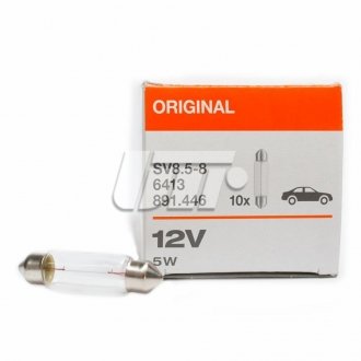 Лампа 12V C5W 5W SV8.5-8 (11x41) OSRAM 6413