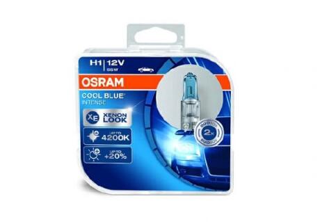 Автолампа H1 12V 55W P14.5s Cool Blue Intense +20% OSRAM 64150CBIHCB (фото 1)