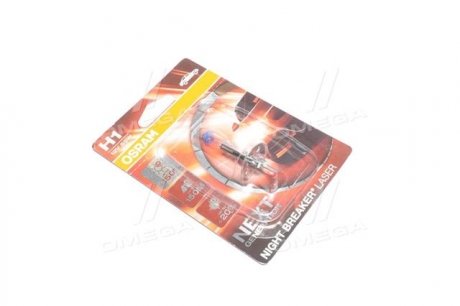 Лампа фарна H1 12V 55W P14,5s NIGHT BREAKER® LASER next generation (1 шт) blister OSRAM 64150NL-01B (фото 1)