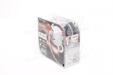 Лампа фарна H3 12V 55W PК22s NIGHT BREAKER® LASER next generation (+150) компл. OSRAM 64151NLHCB