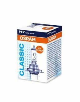 Лампа CLASSIC H7 12V 55W PX26D (картонна упаковка) OSRAM 64210CLC