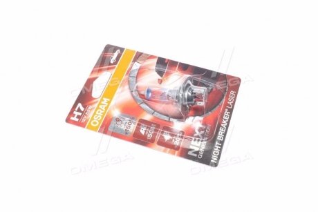 Лампа фарна H7 12V 55W PX26d NIGHT BREAKER® LASER next generation (1 шт) blister (вир-во) OSRAM 64210NL-01B