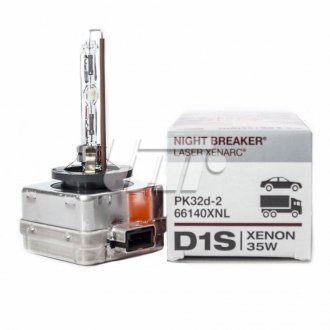 Лампа ксенонова D1S XENARC NIGHT BREAKER LASER 85В, 35Вт, PK32d-2 (+200) (вір-во) OSRAM 66140XNL (фото 1)