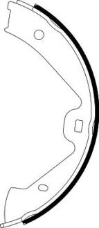 HELLA VW К-т колодок стояночного тормоза Touareg 10- PAGID 8DA 355 050-221