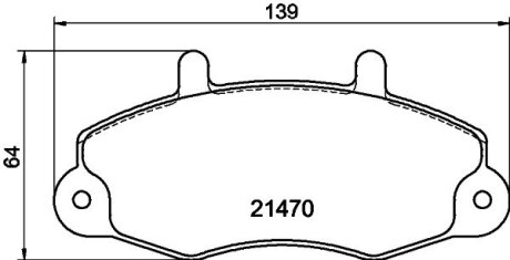 Гальмівні колодки перед. Transit T12 91-00 PAGID 8DB355006-391