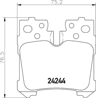 Тормозные колодки зад. Lexus LS (UVF4_, USF4_) 460 06- PAGID 8DB 355 006-651