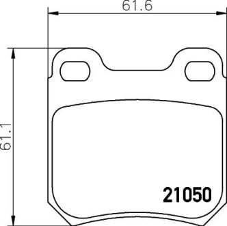 Колодки гальмівні дискові комплект; задн. PAGID 8DB355007381