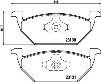 Колодки гальмівні дискові комплект; передн. PAGID 8DB 355 008-591
