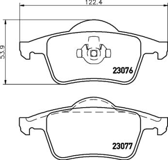 Колодки тормоз.. Volvo S60/S70/S80/V70 2.0-3.0 12.95-04.10 PAGID 8DB 355 008-871