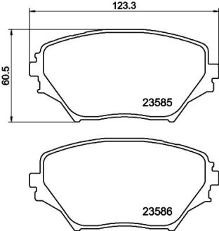 Гальмівні колодки дискові перед. Toyota Rav-4 00 PAGID 8DB 355 009-741