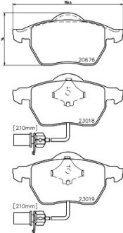 Колодки гальмівні дискові комплект; передн. PAGID 8DB 355 010-731