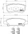 Гальмівні колодки зад. MITSUBISHI LANCER/JEEP PATRIOT 1.3-2.4 02- PAGID 8DB355010-811 (фото 1)