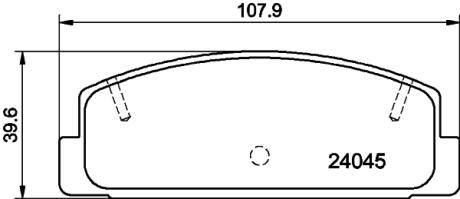 Тормозные колодки зад. Mazda 323/626 94-04 (akebono) PAGID 8DB355011-131