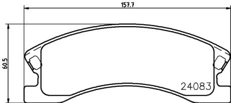 Гальмівні колодки дискові перед. Jeep Grand Cherokee 00- PAGID 8DB 355 011-541