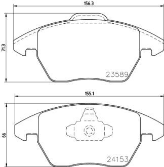 Гальмівні колодки, комплект PAGID 8DB 355 011-811