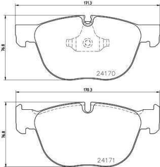 HELLA BMW Тормозные колодки передн.X5 E70 07-,F15,85 13-,X 6 E71 08-,F16,86 14- PAGID 8DB 355 012-541