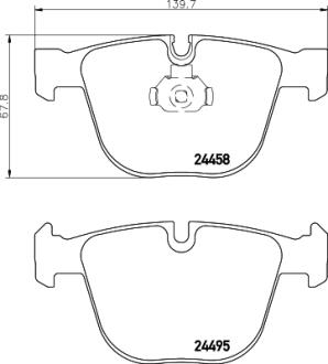 HELLA BMW Колодки тормозн.задн.X5 F15 M 4.4 08- PAGID 8DB 355 013-171