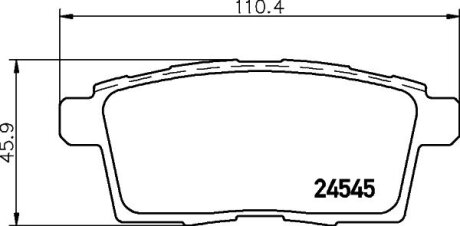 HELLA MAZDA Колодки торм.задн.CX-7/9 PAGID 8DB 355 013-261