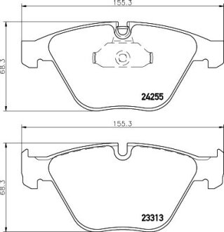 Тормозные колодки перед. BMW 3 (E90)/5 (E60)/7 (E65) 02-13 (ATE) PAGID 8DB355013-931