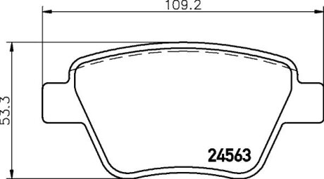 Тормозные колодки зад. Audi A3/Seat Leon/Skoda Octavia, Superb, Yeti / VW Golf VI, Scirocco PAGID 8DB 355 014-021