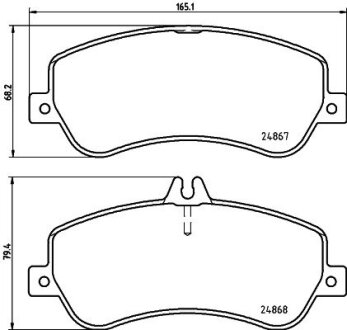 Тормозные колодки пер. MB X204 08-15 2.0-3.5 PAGID 8DB355014-221