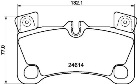 Тормозные колодки дисковые зад. Audi Q7/Porsche Cayenne/VW Touareg 3.0Tdi-6.0W12 08.04- PAGID 8DB 355 014-631